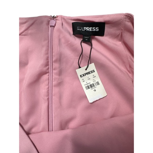 Express Women's Plus Size Workwear Chic Pink Skirt High Rise Size 18 NWT - Picture 7 of 7